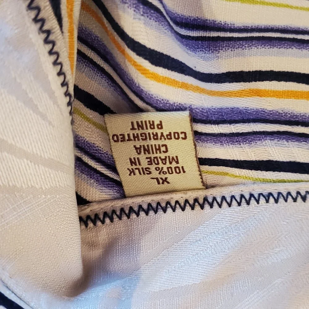 Tommy Bahamas Silk Long Sleeve Button-down Shirt - Picture 4 of 6